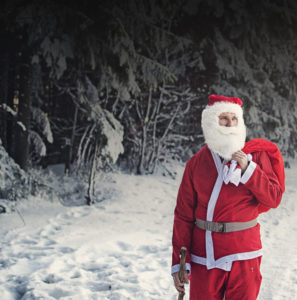 Hiking Santa